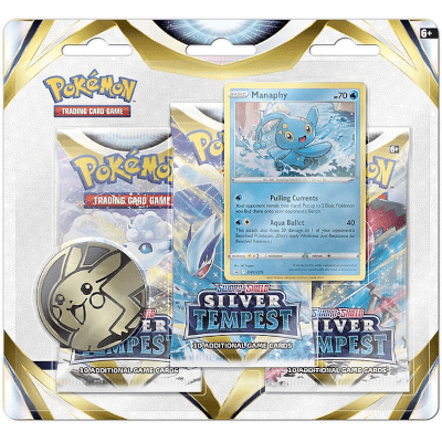 Pokemon: Silver Tempest - Manaphy 3-pack Blister - englisch