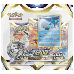 Pokemon: Brilliant Stars - 3er Blister (Glaceon) - englisch