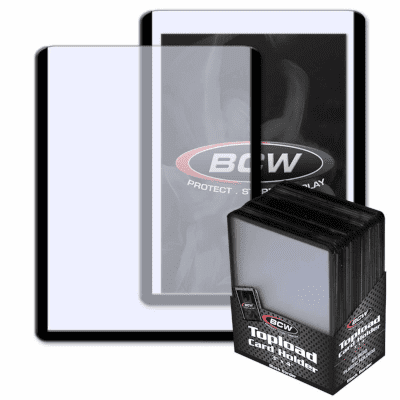 BCW: Black Border Toploader 3x4 Zoll (25 Stück)