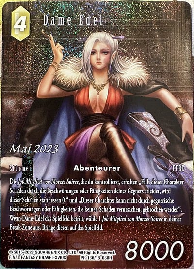 Final Fantasy: Dame Edel (Holo) - PR-136 - Mai 2023 - DE