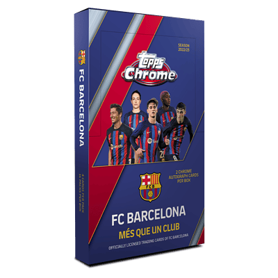 Topps FC Barcelona Chrome 22/23 - Display - 2 Autogramme pro Display