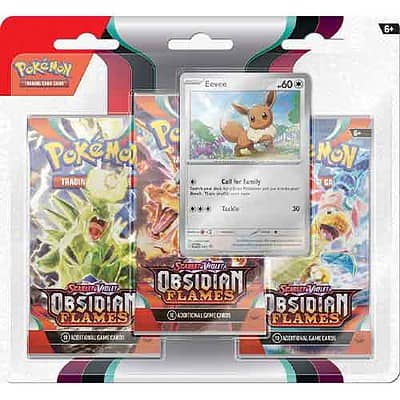 Pokemon: Obsidian Flames – Eevee- 3-pack Blister - englisch