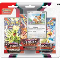 Pokemon: Obsidian Flammen – Evoli - 3-pack Blister - deutsch