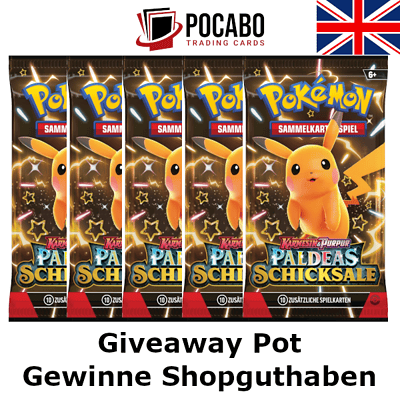 Pokemon: Paldean Fates - Giveaway Pot - 5x Booster - englisch