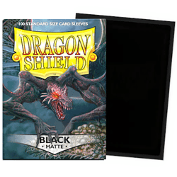 Dragon Shield - 100 Matte Standard Sleeves - Black