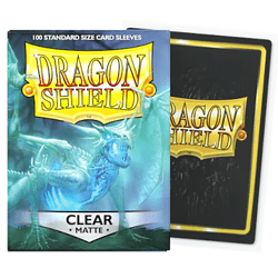 Dragon Shield - 100 Matte Standard Sleeves - Clear