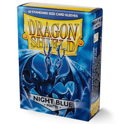 Dragon Shield - 60 Standard Matte Sleeves - Night Blue