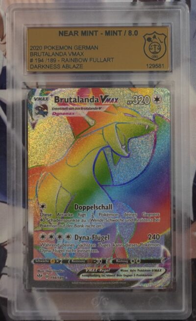 Pokemon: Brutalanda VMAX - Flammende Finsternis - 194/189 - Grading GSG 8.0 - deutsch – Bild 2